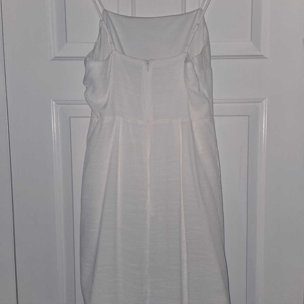 Nine West White Faux Wrap Dress | Size M - Picture 5 of 7